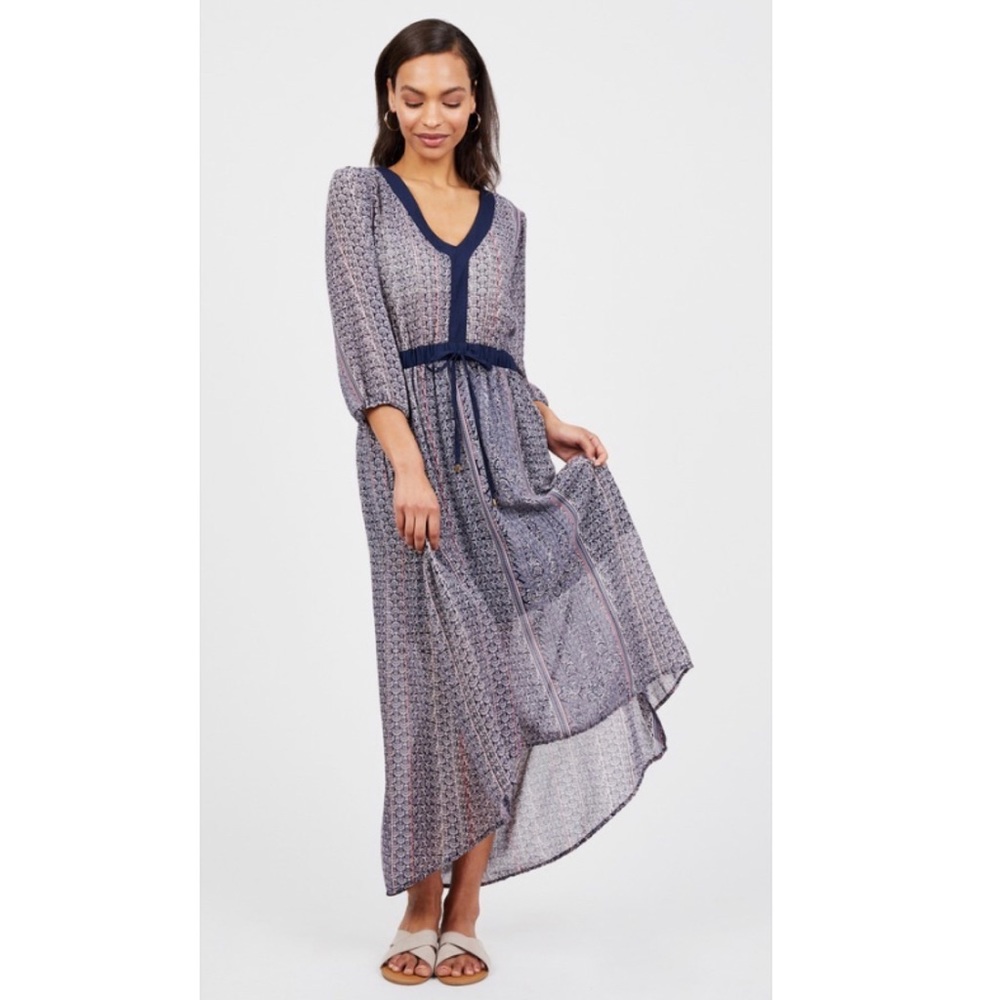 Octavia - High Low Printed Dress